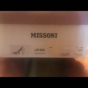 Missoni Platform Sling-backs in purple.  LM65D